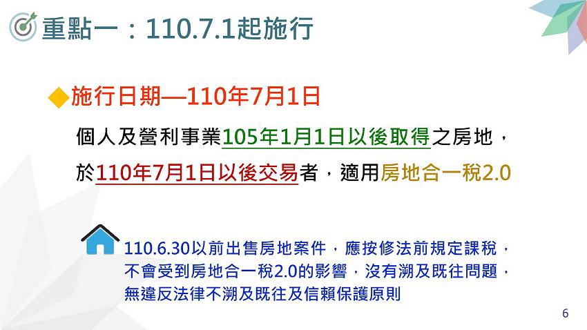 所得稅法部分條文修正規定.房地合一稅2.0