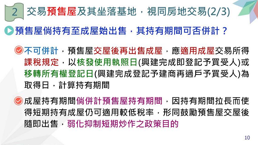 所得稅法部分條文修正規定.房地合一稅2.0